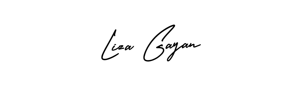 It looks lik you need a new signature style for name Liza Gayan. Design unique handwritten (AmerikaSignatureDemo-Regular) signature with our free signature maker in just a few clicks. Liza Gayan signature style 3 images and pictures png