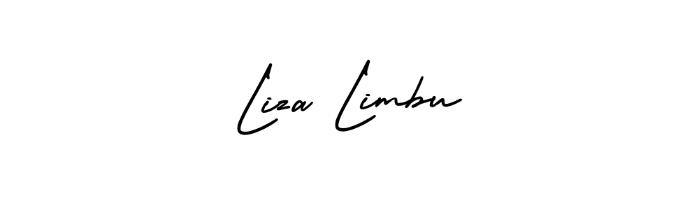 Make a short Liza Limbu signature style. Manage your documents anywhere anytime using AmerikaSignatureDemo-Regular. Create and add eSignatures, submit forms, share and send files easily. Liza Limbu signature style 3 images and pictures png