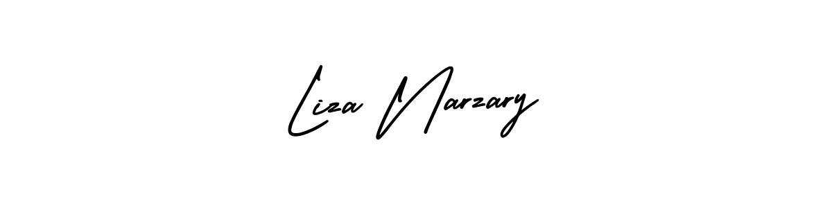 How to make Liza Narzary signature? AmerikaSignatureDemo-Regular is a professional autograph style. Create handwritten signature for Liza Narzary name. Liza Narzary signature style 3 images and pictures png