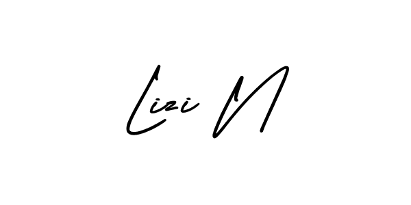 Also we have Lizi N name is the best signature style. Create professional handwritten signature collection using AmerikaSignatureDemo-Regular autograph style. Lizi N signature style 3 images and pictures png