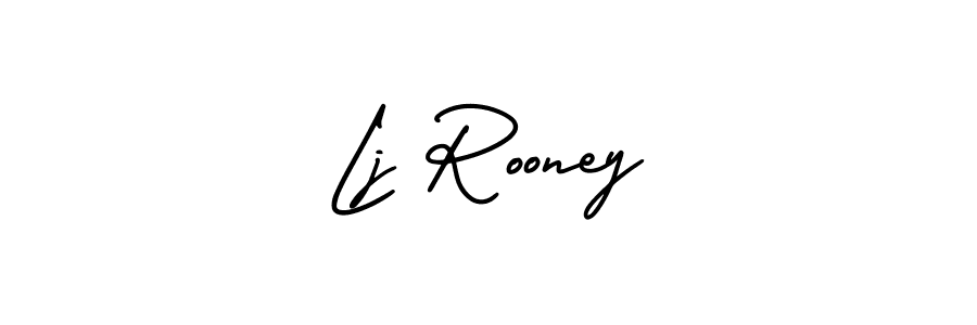 It looks lik you need a new signature style for name Lj Rooney. Design unique handwritten (AmerikaSignatureDemo-Regular) signature with our free signature maker in just a few clicks. Lj Rooney signature style 3 images and pictures png