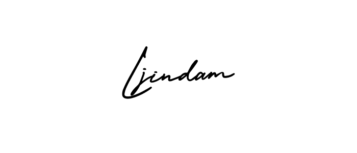 How to make Ljindam signature? AmerikaSignatureDemo-Regular is a professional autograph style. Create handwritten signature for Ljindam name. Ljindam signature style 3 images and pictures png