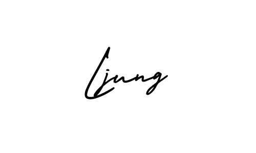 It looks lik you need a new signature style for name Ljung. Design unique handwritten (AmerikaSignatureDemo-Regular) signature with our free signature maker in just a few clicks. Ljung signature style 3 images and pictures png