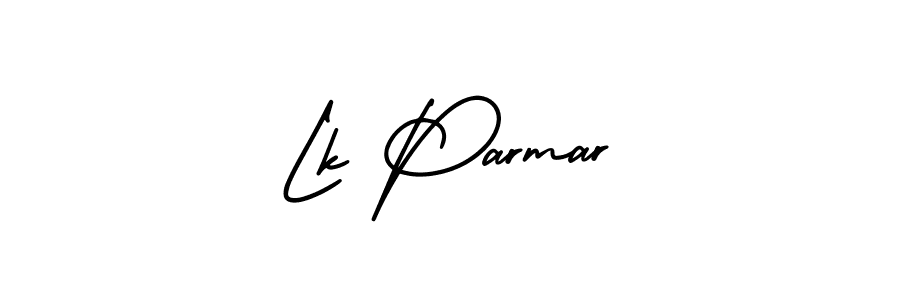 The best way (AmerikaSignatureDemo-Regular) to make a short signature is to pick only two or three words in your name. The name Lk Parmar include a total of six letters. For converting this name. Lk Parmar signature style 3 images and pictures png