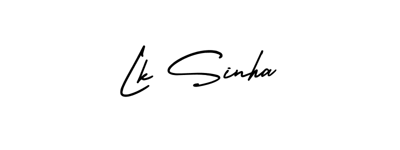 Also You can easily find your signature by using the search form. We will create Lk Sinha name handwritten signature images for you free of cost using AmerikaSignatureDemo-Regular sign style. Lk Sinha signature style 3 images and pictures png