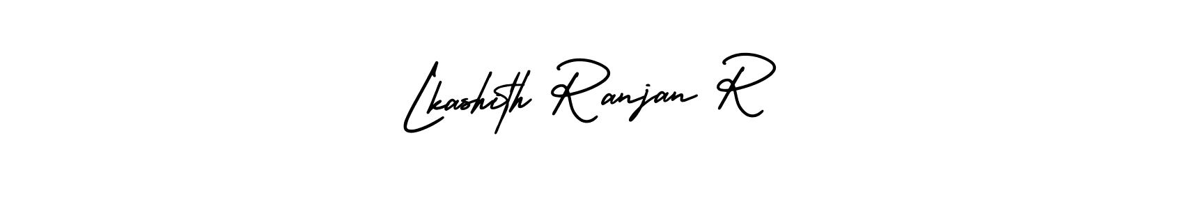 It looks lik you need a new signature style for name Lkashith Ranjan R. Design unique handwritten (AmerikaSignatureDemo-Regular) signature with our free signature maker in just a few clicks. Lkashith Ranjan R signature style 3 images and pictures png