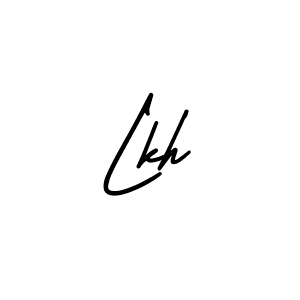 Use a signature maker to create a handwritten signature online. With this signature software, you can design (AmerikaSignatureDemo-Regular) your own signature for name Lkh. Lkh signature style 3 images and pictures png