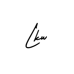 The best way (AmerikaSignatureDemo-Regular) to make a short signature is to pick only two or three words in your name. The name Lkw include a total of six letters. For converting this name. Lkw signature style 3 images and pictures png