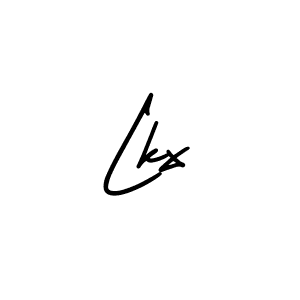 How to make Lkx name signature. Use AmerikaSignatureDemo-Regular style for creating short signs online. This is the latest handwritten sign. Lkx signature style 3 images and pictures png