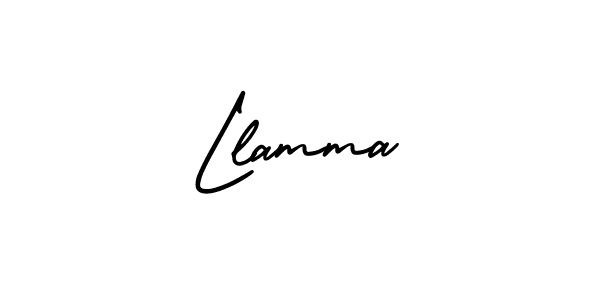 How to Draw Llamma signature style? AmerikaSignatureDemo-Regular is a latest design signature styles for name Llamma. Llamma signature style 3 images and pictures png