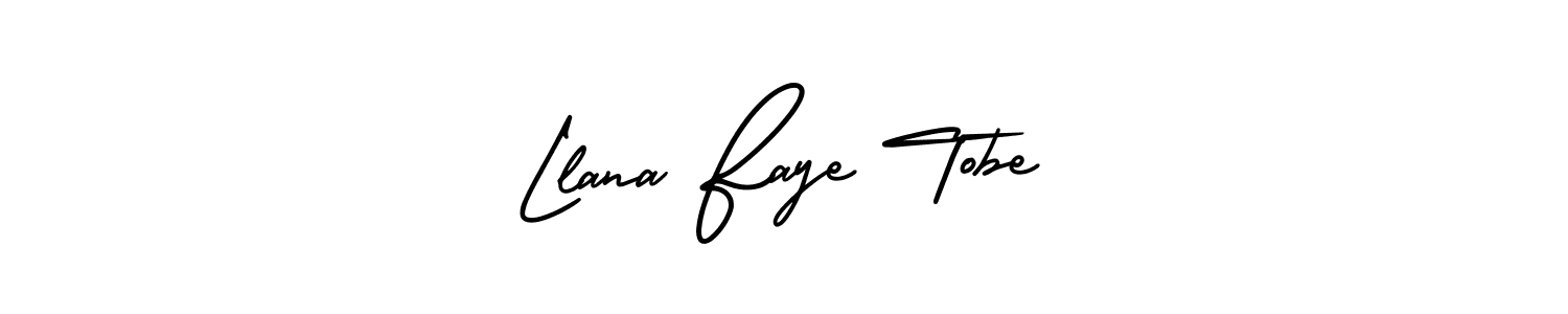 Use a signature maker to create a handwritten signature online. With this signature software, you can design (AmerikaSignatureDemo-Regular) your own signature for name Llana Faye Tobe. Llana Faye Tobe signature style 3 images and pictures png