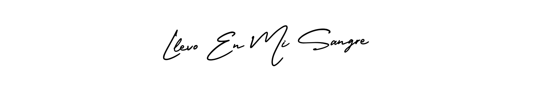 Create a beautiful signature design for name Llevo En Mi Sangre. With this signature (AmerikaSignatureDemo-Regular) fonts, you can make a handwritten signature for free. Llevo En Mi Sangre signature style 3 images and pictures png