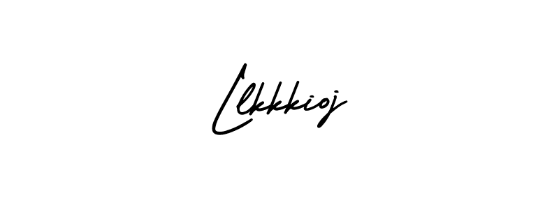 Make a beautiful signature design for name Llkkkioj. With this signature (AmerikaSignatureDemo-Regular) style, you can create a handwritten signature for free. Llkkkioj signature style 3 images and pictures png