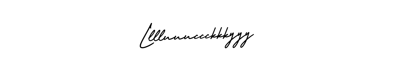 Design your own signature with our free online signature maker. With this signature software, you can create a handwritten (AmerikaSignatureDemo-Regular) signature for name Lllluuuccckkkyyy. Lllluuuccckkkyyy signature style 3 images and pictures png