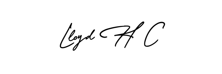 if you are searching for the best signature style for your name Lloyd H C. so please give up your signature search. here we have designed multiple signature styles  using AmerikaSignatureDemo-Regular. Lloyd H C signature style 3 images and pictures png