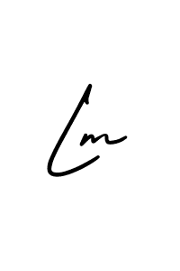 Use a signature maker to create a handwritten signature online. With this signature software, you can design (AmerikaSignatureDemo-Regular) your own signature for name Lm. Lm signature style 3 images and pictures png