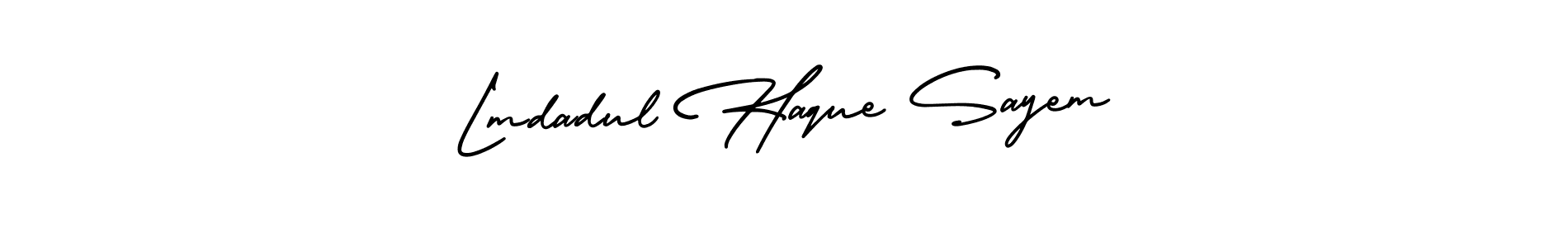 if you are searching for the best signature style for your name Lmdadul Haque Sayem. so please give up your signature search. here we have designed multiple signature styles  using AmerikaSignatureDemo-Regular. Lmdadul Haque Sayem signature style 3 images and pictures png