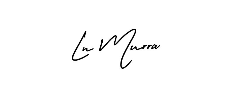 Ln Murra stylish signature style. Best Handwritten Sign (AmerikaSignatureDemo-Regular) for my name. Handwritten Signature Collection Ideas for my name Ln Murra. Ln Murra signature style 3 images and pictures png