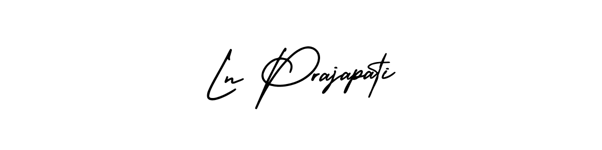 Similarly AmerikaSignatureDemo-Regular is the best handwritten signature design. Signature creator online .You can use it as an online autograph creator for name Ln Prajapati. Ln Prajapati signature style 3 images and pictures png