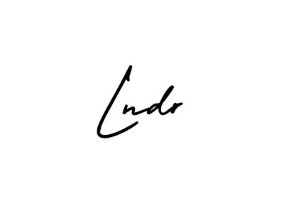 Make a beautiful signature design for name Lndr. With this signature (AmerikaSignatureDemo-Regular) style, you can create a handwritten signature for free. Lndr signature style 3 images and pictures png