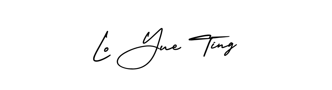 if you are searching for the best signature style for your name Lo Yue Ting. so please give up your signature search. here we have designed multiple signature styles  using AmerikaSignatureDemo-Regular. Lo Yue Ting signature style 3 images and pictures png