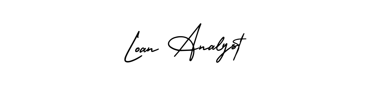You should practise on your own different ways (AmerikaSignatureDemo-Regular) to write your name (Loan Analyst) in signature. don't let someone else do it for you. Loan Analyst signature style 3 images and pictures png