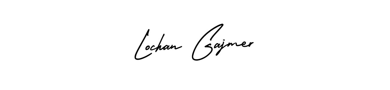 How to Draw Lochan Gajmer signature style? AmerikaSignatureDemo-Regular is a latest design signature styles for name Lochan Gajmer. Lochan Gajmer signature style 3 images and pictures png