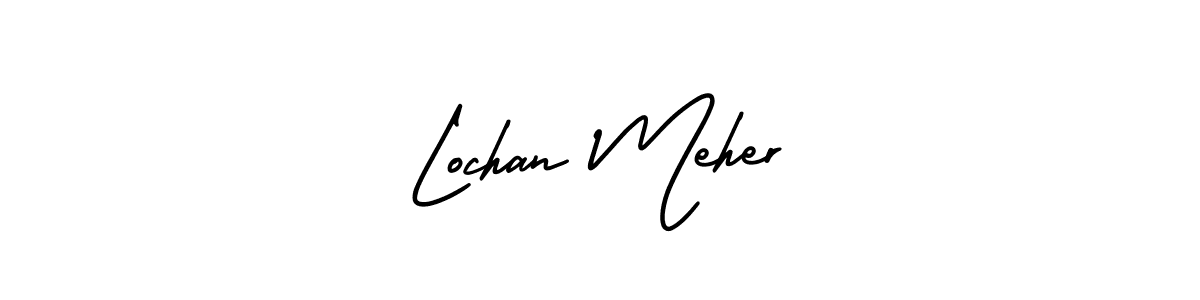 How to make Lochan Meher signature? AmerikaSignatureDemo-Regular is a professional autograph style. Create handwritten signature for Lochan Meher name. Lochan Meher signature style 3 images and pictures png