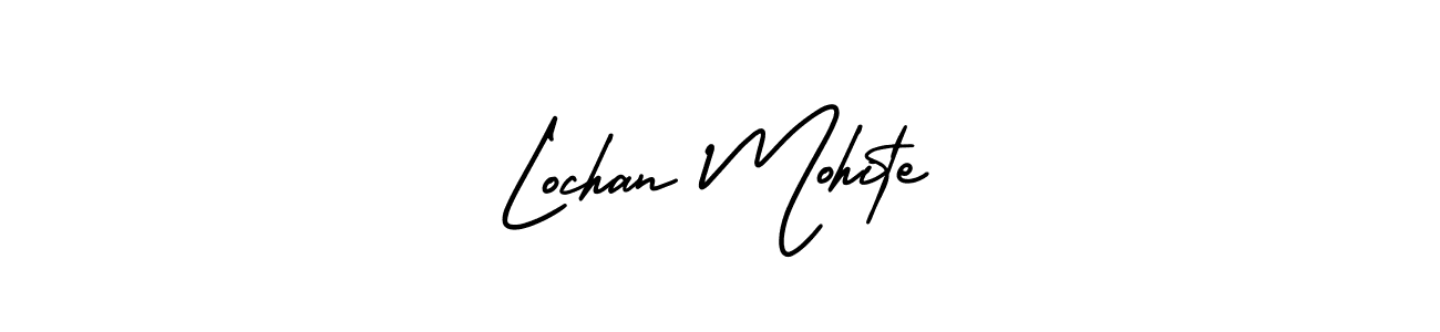 How to make Lochan Mohite name signature. Use AmerikaSignatureDemo-Regular style for creating short signs online. This is the latest handwritten sign. Lochan Mohite signature style 3 images and pictures png