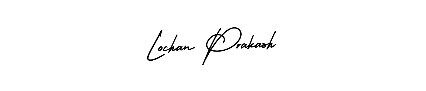 How to Draw Lochan Prakash signature style? AmerikaSignatureDemo-Regular is a latest design signature styles for name Lochan Prakash. Lochan Prakash signature style 3 images and pictures png