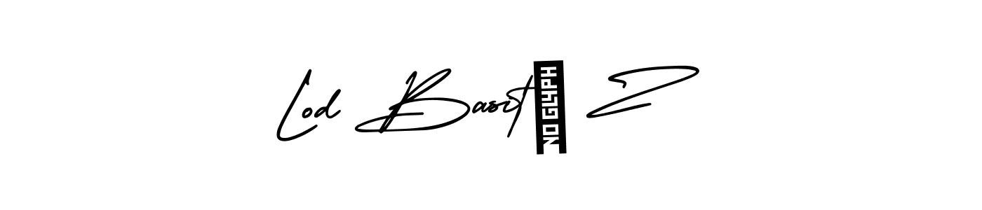 Lod Basit⁠ Z stylish signature style. Best Handwritten Sign (AmerikaSignatureDemo-Regular) for my name. Handwritten Signature Collection Ideas for my name Lod Basit⁠ Z. Lod Basit⁠ Z signature style 3 images and pictures png