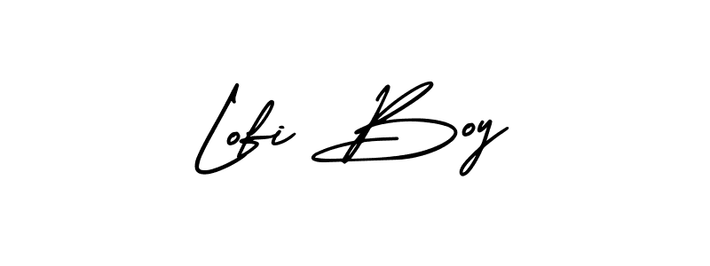 Lofi Boy stylish signature style. Best Handwritten Sign (AmerikaSignatureDemo-Regular) for my name. Handwritten Signature Collection Ideas for my name Lofi Boy. Lofi Boy signature style 3 images and pictures png