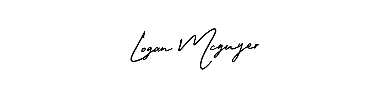 Create a beautiful signature design for name Logan Mcguyer. With this signature (AmerikaSignatureDemo-Regular) fonts, you can make a handwritten signature for free. Logan Mcguyer signature style 3 images and pictures png