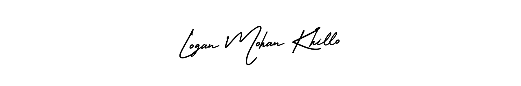 Also we have Logan Mohan Khillo name is the best signature style. Create professional handwritten signature collection using AmerikaSignatureDemo-Regular autograph style. Logan Mohan Khillo signature style 3 images and pictures png