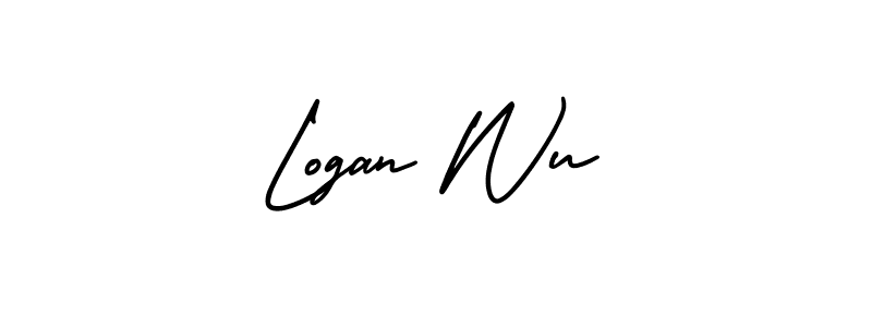 How to make Logan Wu signature? AmerikaSignatureDemo-Regular is a professional autograph style. Create handwritten signature for Logan Wu name. Logan Wu signature style 3 images and pictures png