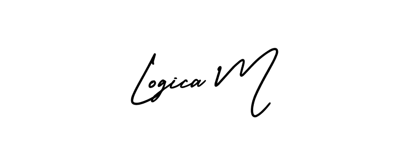 Best and Professional Signature Style for Logica M. AmerikaSignatureDemo-Regular Best Signature Style Collection. Logica M signature style 3 images and pictures png