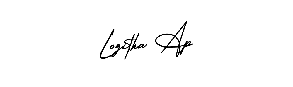 Design your own signature with our free online signature maker. With this signature software, you can create a handwritten (AmerikaSignatureDemo-Regular) signature for name Logitha Ap. Logitha Ap signature style 3 images and pictures png