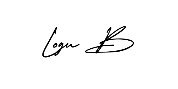 Also You can easily find your signature by using the search form. We will create Logu B name handwritten signature images for you free of cost using AmerikaSignatureDemo-Regular sign style. Logu B signature style 3 images and pictures png