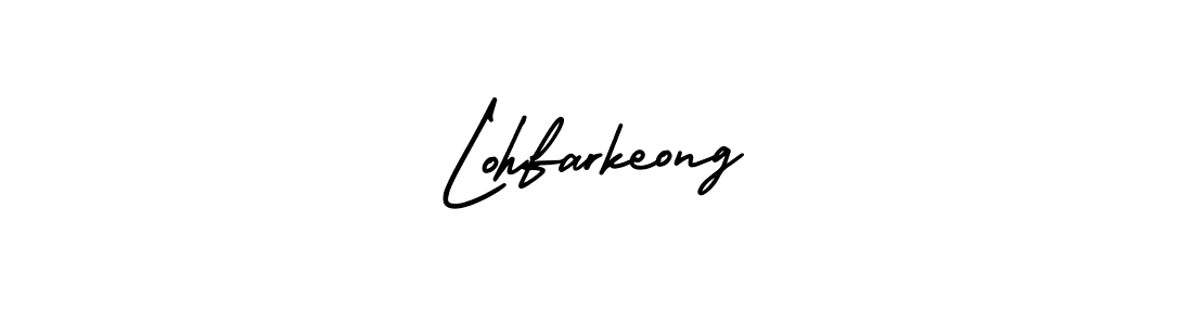 Lohfarkeong stylish signature style. Best Handwritten Sign (AmerikaSignatureDemo-Regular) for my name. Handwritten Signature Collection Ideas for my name Lohfarkeong. Lohfarkeong signature style 3 images and pictures png