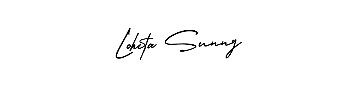 It looks lik you need a new signature style for name Lohita Sunny. Design unique handwritten (AmerikaSignatureDemo-Regular) signature with our free signature maker in just a few clicks. Lohita Sunny signature style 3 images and pictures png