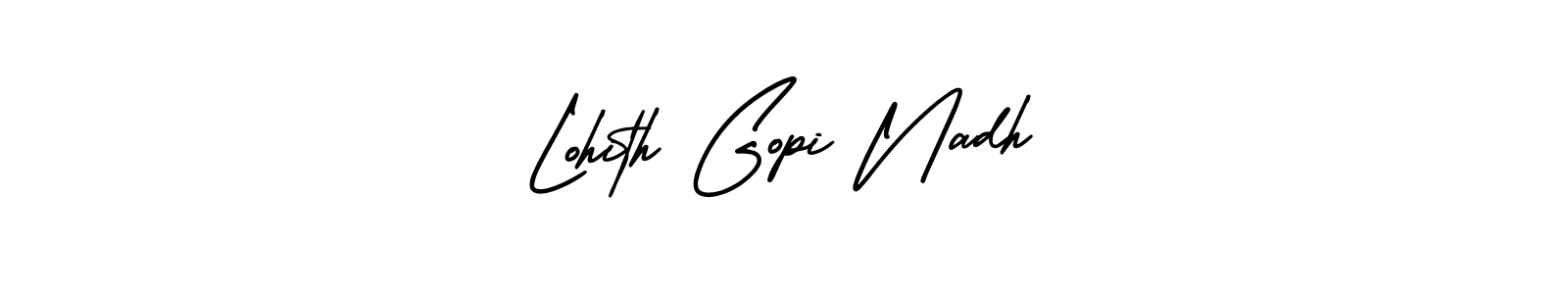 How to Draw Lohith Gopi Nadh signature style? AmerikaSignatureDemo-Regular is a latest design signature styles for name Lohith Gopi Nadh. Lohith Gopi Nadh signature style 3 images and pictures png