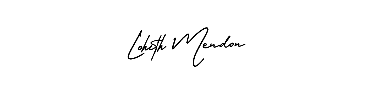 Create a beautiful signature design for name Lohith Mendon. With this signature (AmerikaSignatureDemo-Regular) fonts, you can make a handwritten signature for free. Lohith Mendon signature style 3 images and pictures png