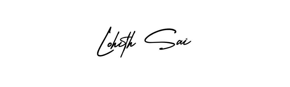 The best way (AmerikaSignatureDemo-Regular) to make a short signature is to pick only two or three words in your name. The name Lohith Sai include a total of six letters. For converting this name. Lohith Sai signature style 3 images and pictures png