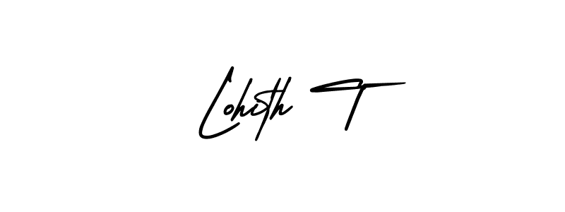 Make a beautiful signature design for name Lohith T. Use this online signature maker to create a handwritten signature for free. Lohith T signature style 3 images and pictures png