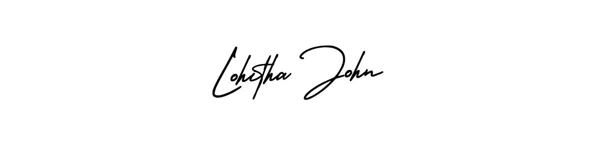 Make a beautiful signature design for name Lohitha John. With this signature (AmerikaSignatureDemo-Regular) style, you can create a handwritten signature for free. Lohitha John signature style 3 images and pictures png