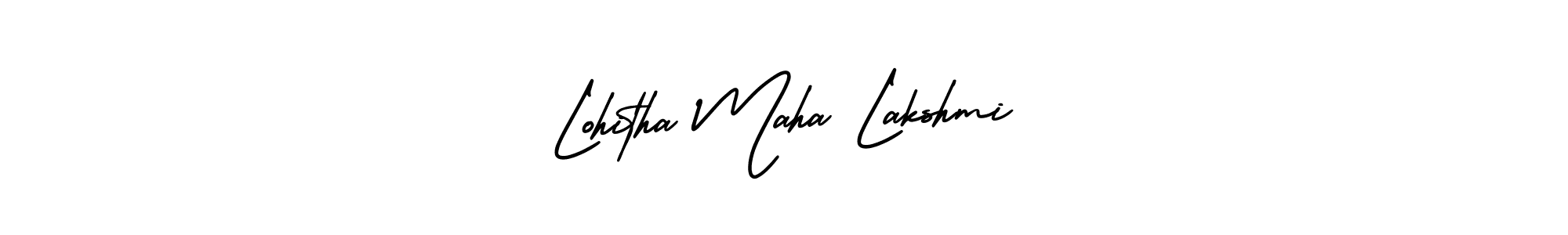 if you are searching for the best signature style for your name Lohitha Maha Lakshmi. so please give up your signature search. here we have designed multiple signature styles  using AmerikaSignatureDemo-Regular. Lohitha Maha Lakshmi signature style 3 images and pictures png