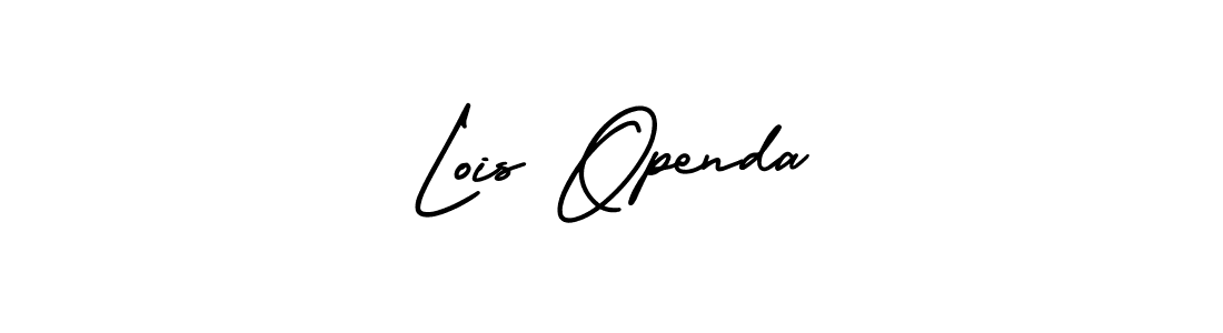 How to make Lois Openda name signature. Use AmerikaSignatureDemo-Regular style for creating short signs online. This is the latest handwritten sign. Lois Openda signature style 3 images and pictures png