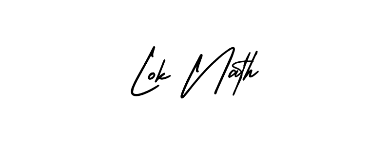 Make a beautiful signature design for name Lok Nath. Use this online signature maker to create a handwritten signature for free. Lok Nath signature style 3 images and pictures png