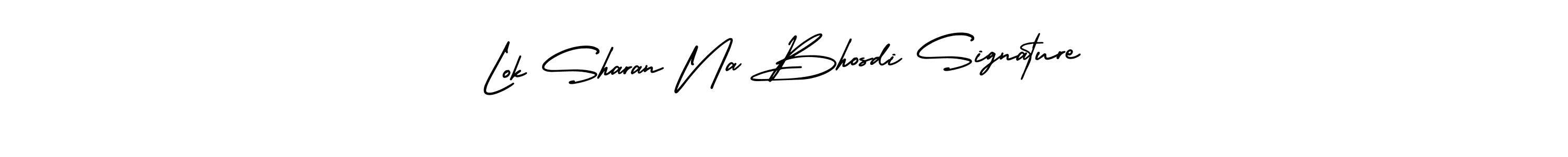 Use a signature maker to create a handwritten signature online. With this signature software, you can design (AmerikaSignatureDemo-Regular) your own signature for name Lok Sharan Na Bhosdi Signature. Lok Sharan Na Bhosdi Signature signature style 3 images and pictures png