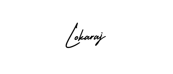 Make a beautiful signature design for name Lokaraj. With this signature (AmerikaSignatureDemo-Regular) style, you can create a handwritten signature for free. Lokaraj signature style 3 images and pictures png